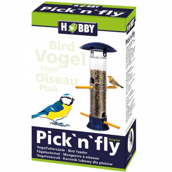 Pick`n`fly - Vogelfuttersäule blau, ca. 38 cm